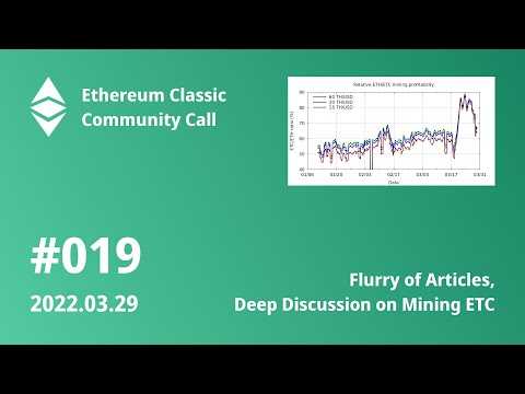 ETCCC019: Price Rises, Mainstream Articles, Mining Deep Dive